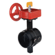 butterfly valve / with handwheel / for control / pipe