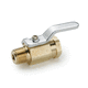 ball valve / lever / stop / for chemicals