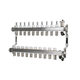multi-channel manifold / stainless steel / for temperature control circuits / pre-assembled