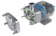 rotary lobe pump / for chemicals / with electric motor / industrial