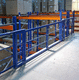 sliding door / anodized aluminum / indoor / industrial