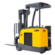 counterbalanced forklift / electric / stand-on / narrow-aisle