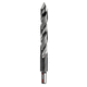 solid drill bit / for steel / for aluminum / for brass