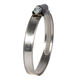 steel hose clamp / worm-drive / band / robust