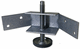 furniture foot / steel / leveling / swivel