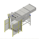 plastic pellet bag unloader / automatic