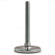 machine foot / galvanised steel / threaded / chemical-resistant