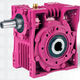 worm gear reducer / perpendicular / > 10 kNm / solid-shaft