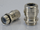 nickel-plated brass cable gland / IP68 / straight