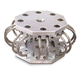 round anti-vibration mount / solid aluminum / stainless steel / for motors