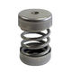 cylindrical anti-vibration mount / stainless steel / for machines