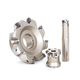insert milling cutter / for non-ferrous metals / for steel / for hardened materials