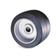 wheel with solid tire / cast iron / ball bearing / rubber