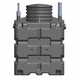 fluid collection tank / primary settling / treatment / for wastewater