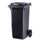 recycled plastic waste container / HDPE / for plastics / for paper