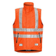 work vest / high-visibility / waterproof / fabric