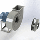 low-noise fan / centrifugal / suction / for chemical applications