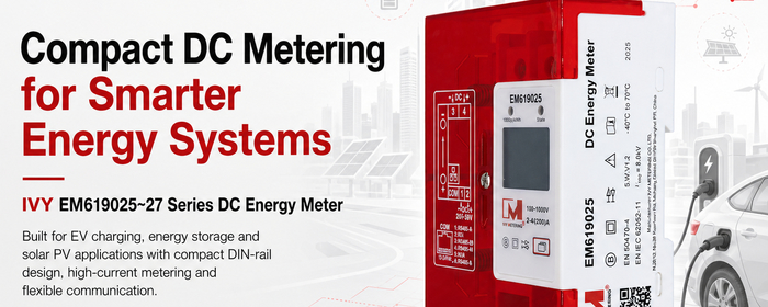 Compact DC Metering for Smarter Energy Systems: Meet the IVY EM619025~27 [...]