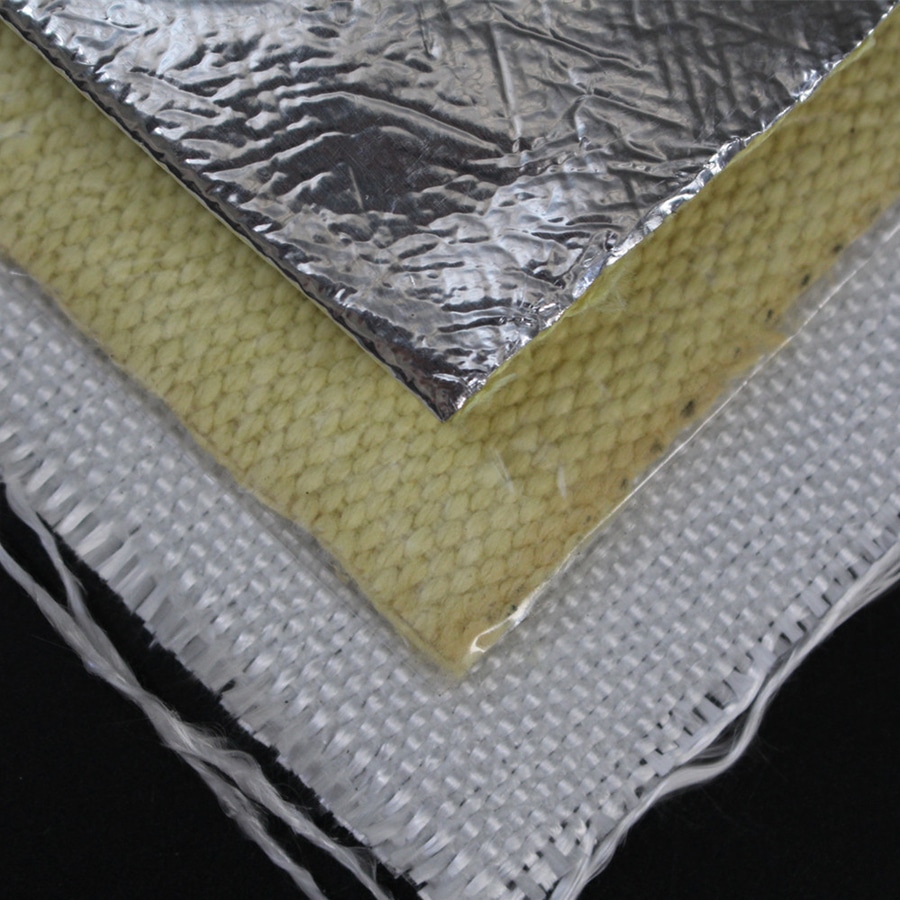 Fireproof insulation material 19 oz Aluminized aramid fabric ...