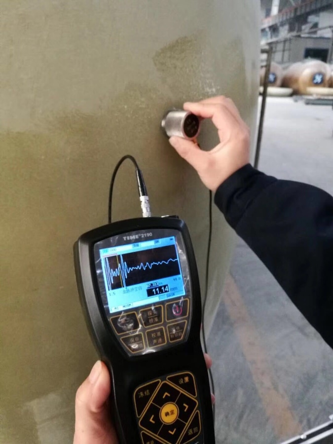 FRP Tank Thickness Measurement with TIME2190 Ultrasonic Thickness Gauge ...