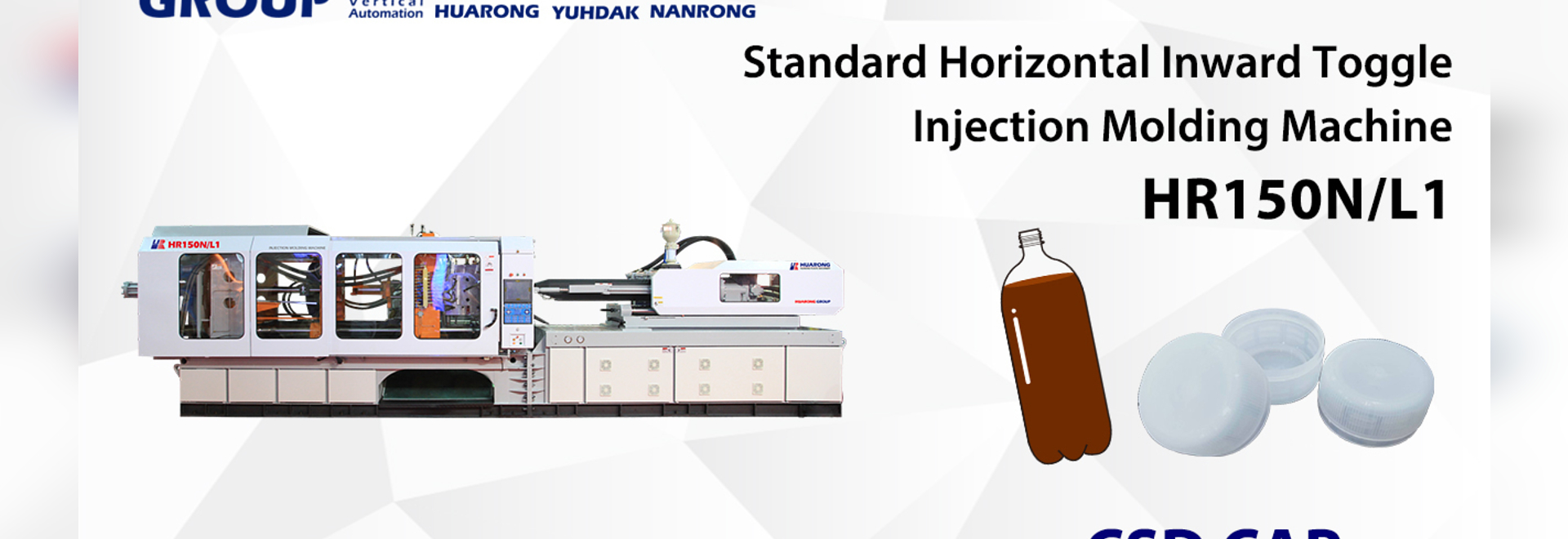 CDS Cap, Inward toggle clamp injection molding machine