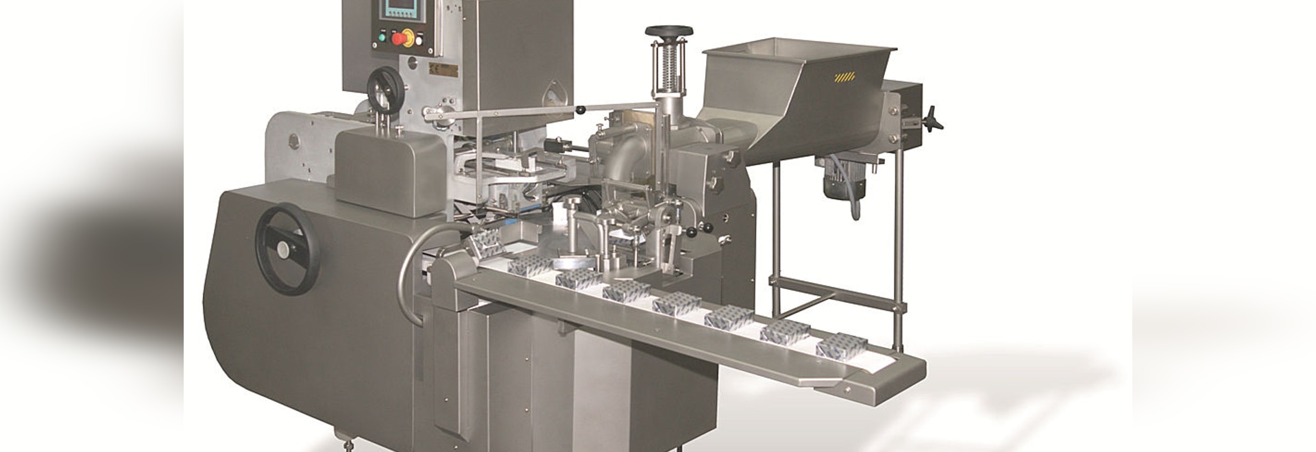 Improved Filling and wrapping machine ARM for mini butter portions