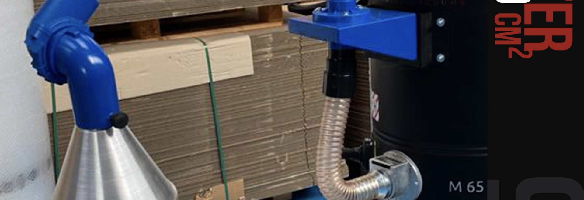 industrial vacuums M65 with articulated suction arm and adjustable