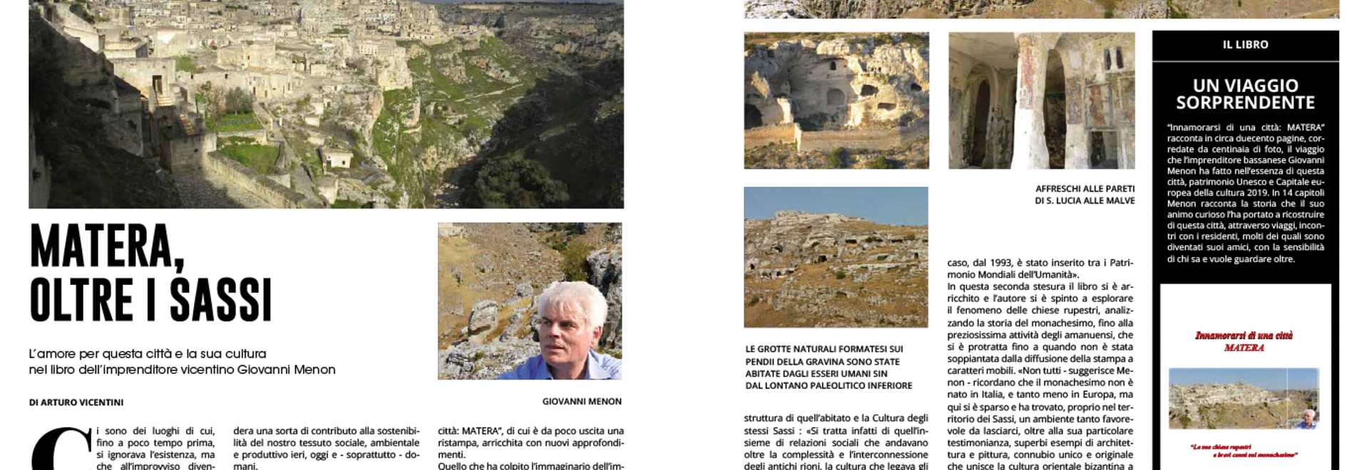 MATERA WITH ITS SASSI SEEN WITH THE EYES IN LOVE OF MR. MENON