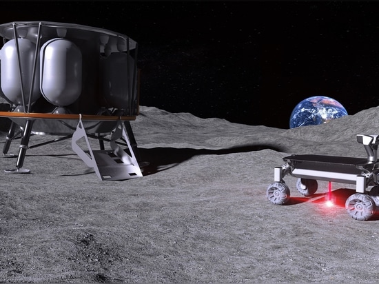 Laser to melt moon dust for additive manufacturing in space