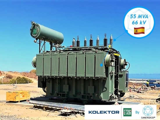 Oil power transformer 60 MVA 132 KV United Kingdom Kolektor ETRA by SANERGRID