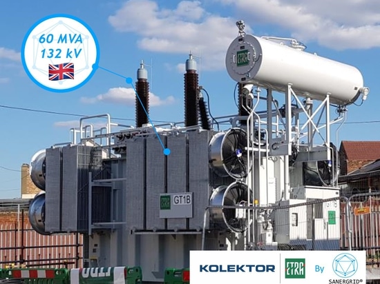 Oil power transformer 60 MVA 132 KV United Kingdom Kolektor ETRA by SANERGRID