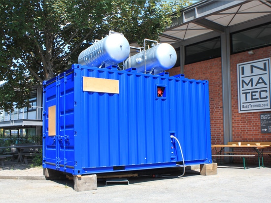 OXYGEN CONTAINER FOR FISH FARM IN NORWAY'S FJORDS