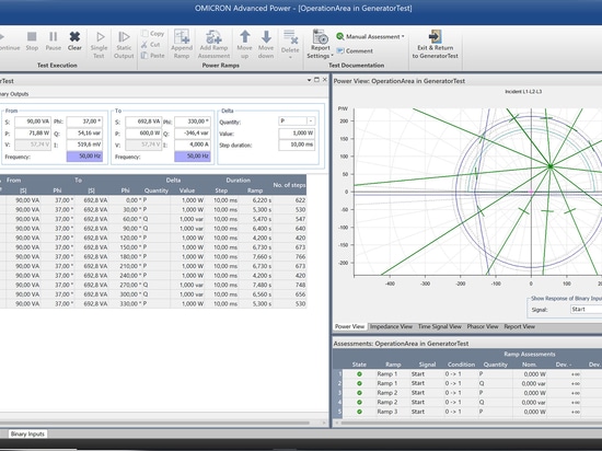 Working with ramps in the Advanced Power module