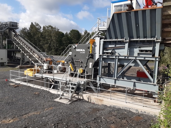 MEKA MPI 1313 PRIMARY IMPACT CRUSHER COMMISSIONED IN BELGIUM