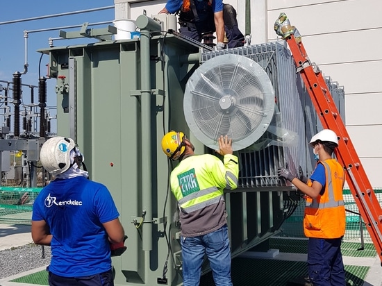 Installation of an 63KV 40MVA ONAN/ONAF oil-filled power transformer