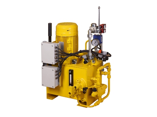 Since RINGSPANN defines itself as a one-stop supplier, it also offers the appropriate hydraulic power units (see picture), an electric friction block wear detection system, various sensor systems f...