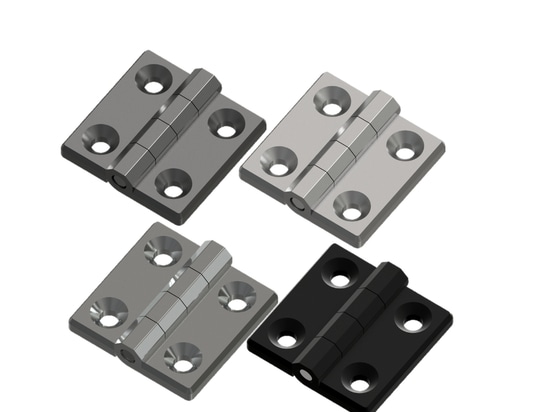 Hinges with different finishings