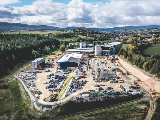 The new electrolysis plant and the new Gelo Timber sawmill are being built at the Wunsiedel Energy Park (status as of September 12, 2020).