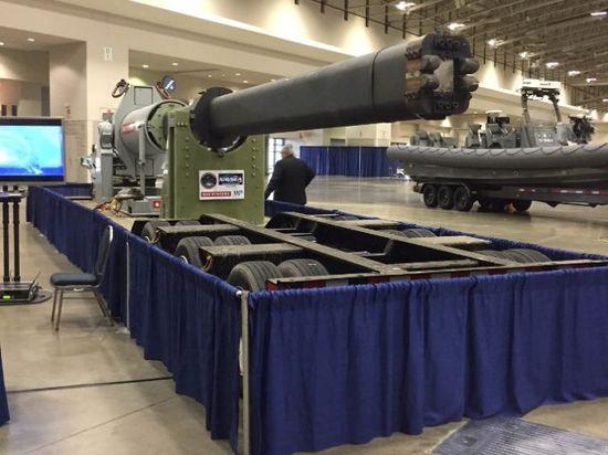 Navy's electromagnetic railgun launches projectiles up to Mach 7