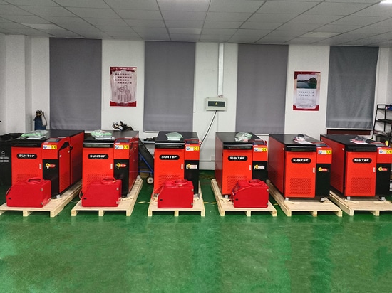 SUNTOP handheld laser welding machines are shipped in large quantities