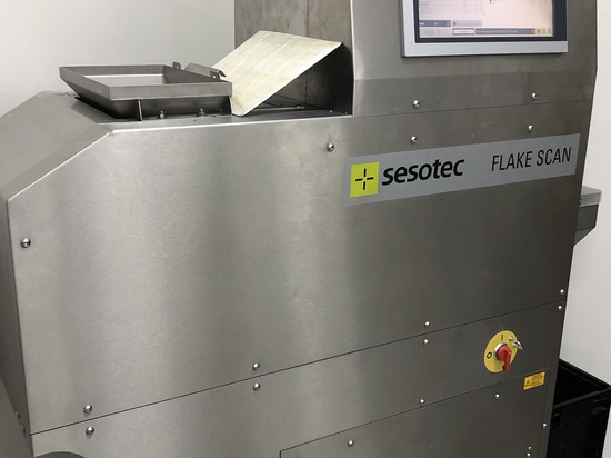 Sesotec material analysis system FLAKE SCAN for quality analysis within minutes  