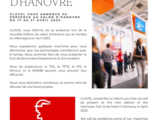 WE ARE PRESENT AT HANOVER MESSE 2023