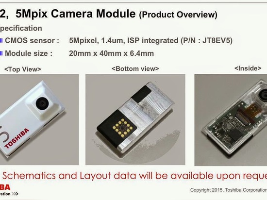 Toshiba Presents its Camera Modules for Google Project Ara