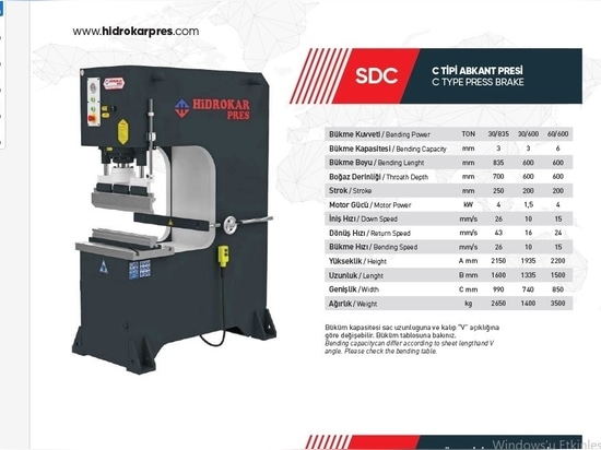 Technical table