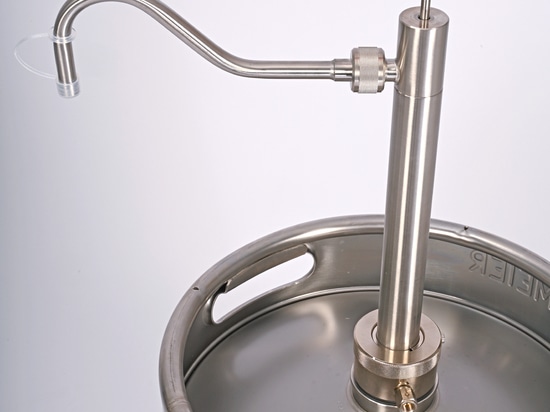 Barrel pump made of stainless steel with discharge tube (Bürkle GmbH)