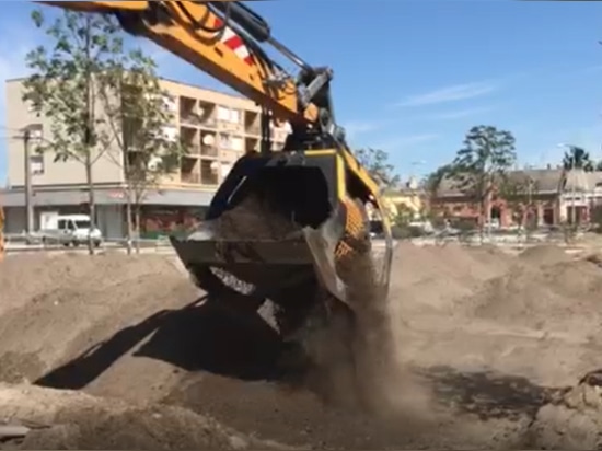 A time machine on a job site.