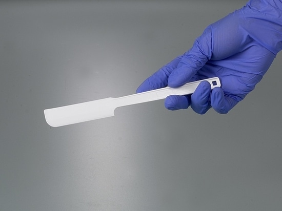 Sampling palette knife spatula, disposable, made of PE bioplastic (Bürkle GmbH)