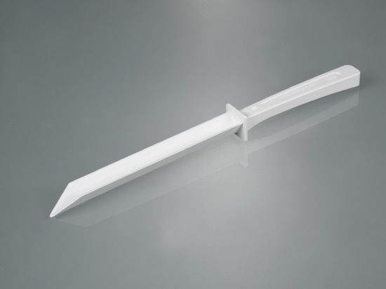 Disposable sample spatula made of PE bioplastic (Bürkle GmbH)