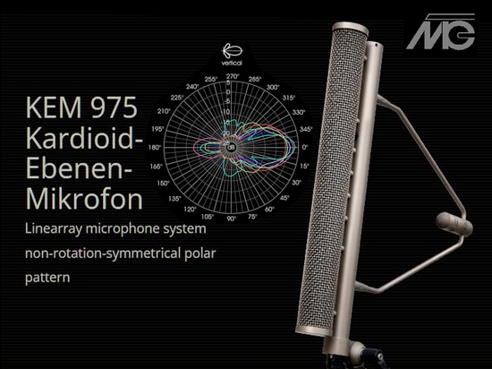 KEM 975 - Linearray microphone system non-rotation-symmetrical polar pattern