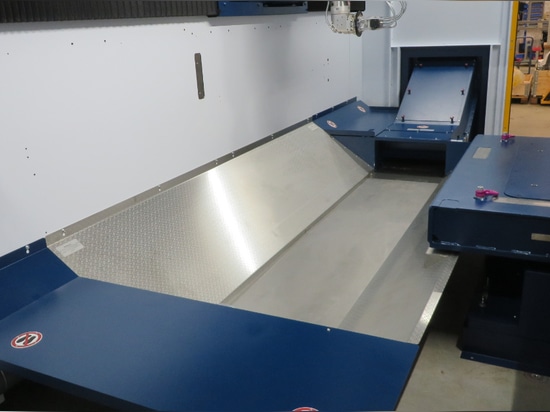 Perm. magnetic slide conveyor for laser cutting systems.